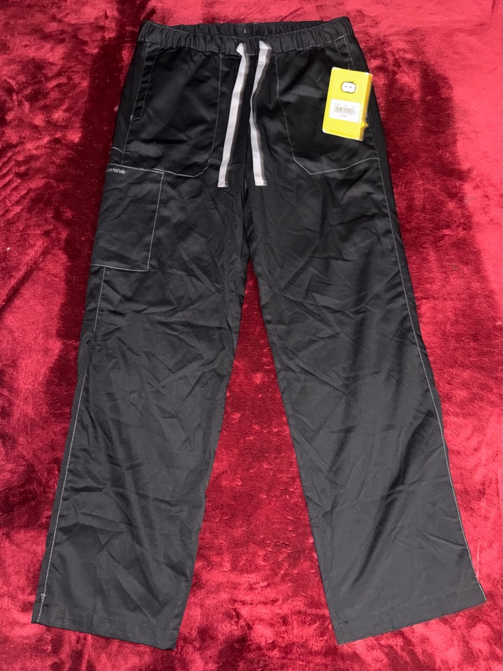 WonderWink Black Unisex Scrub Pants S/M